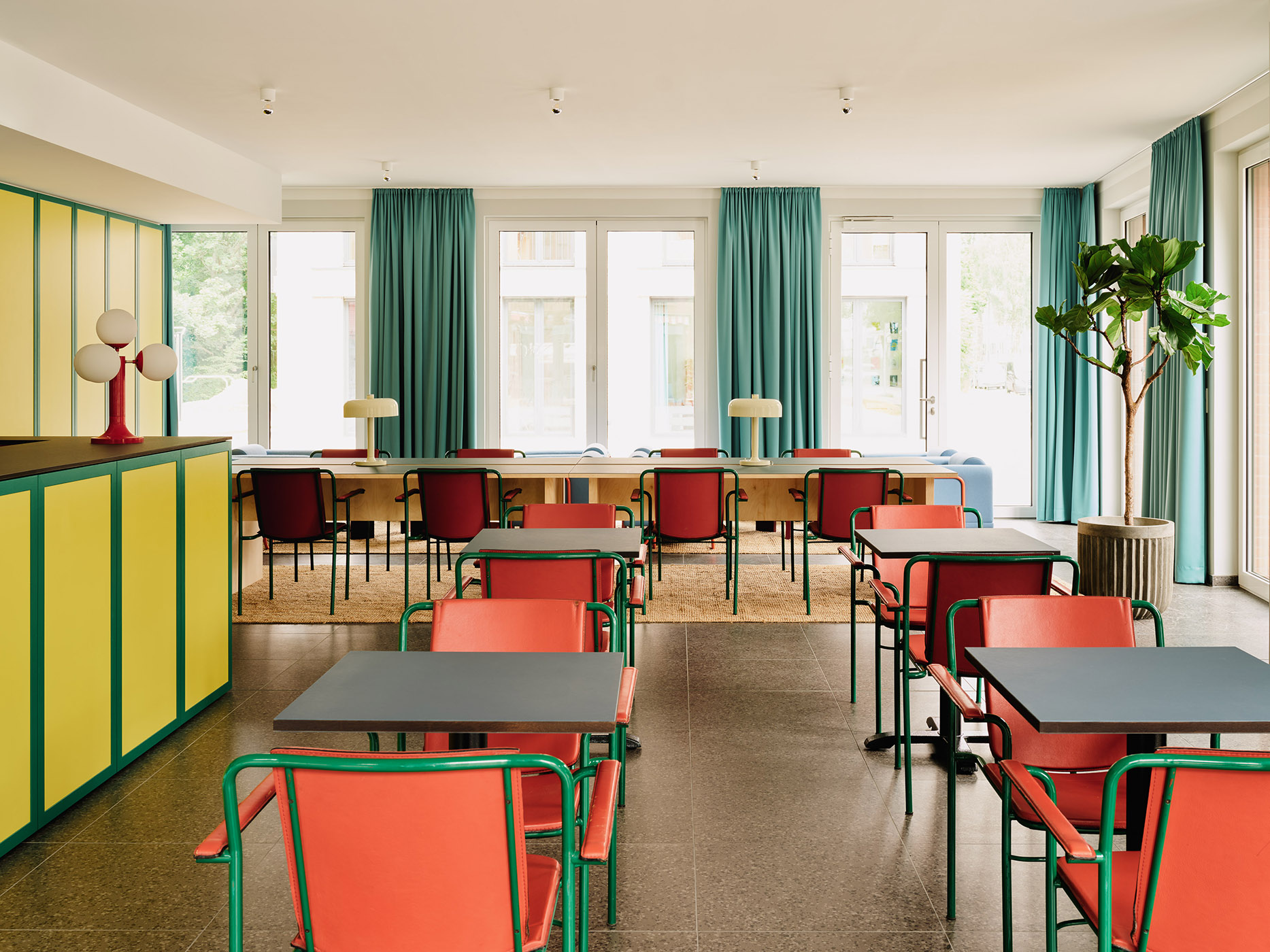 Bright dining room