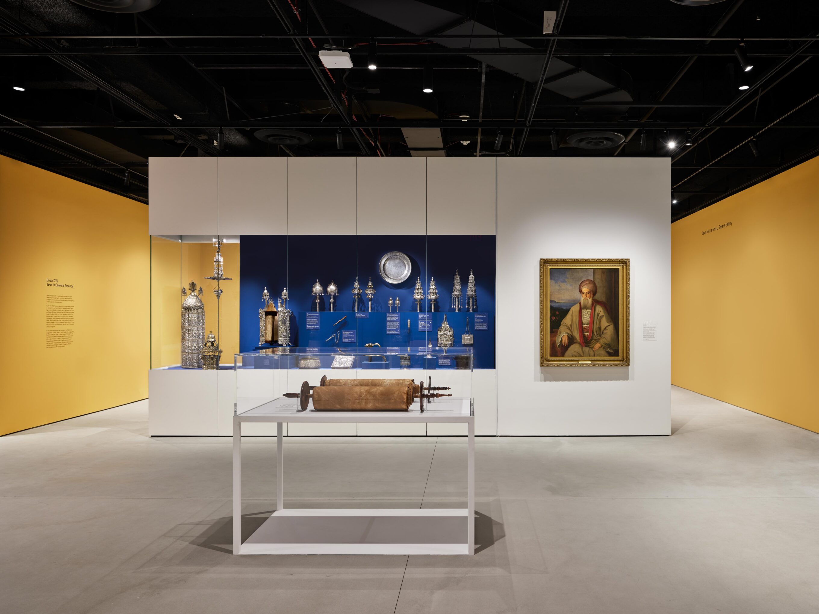 Display casework at the Jewish Museum