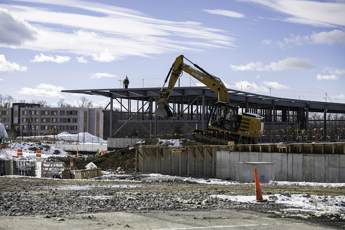 Topping Out Ceremony at Construction Site