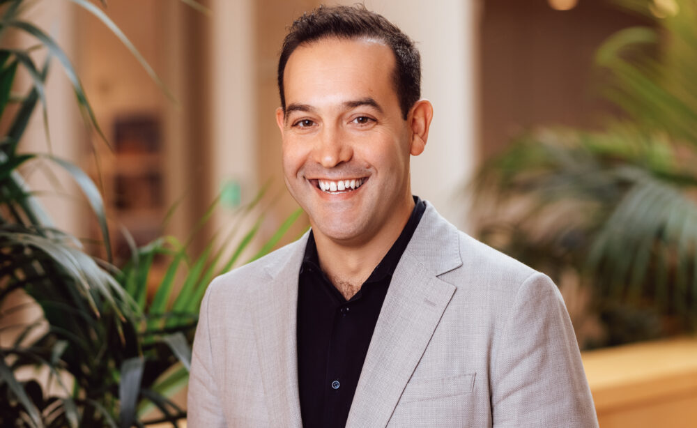 photo of a man with a blurry background
