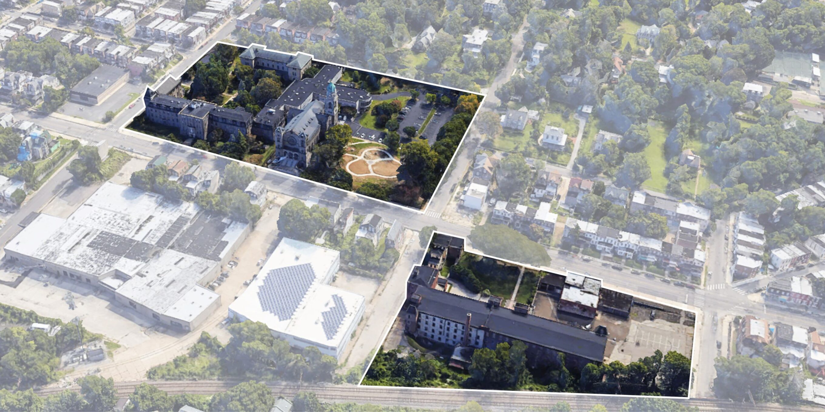 Germantown Aerial map in 3D, color