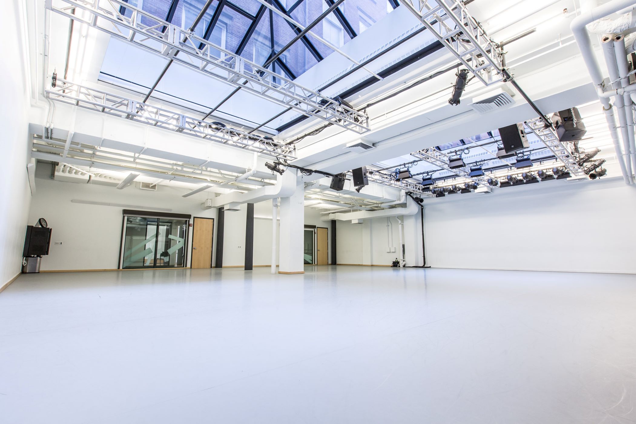 large, open dance studio with natural light