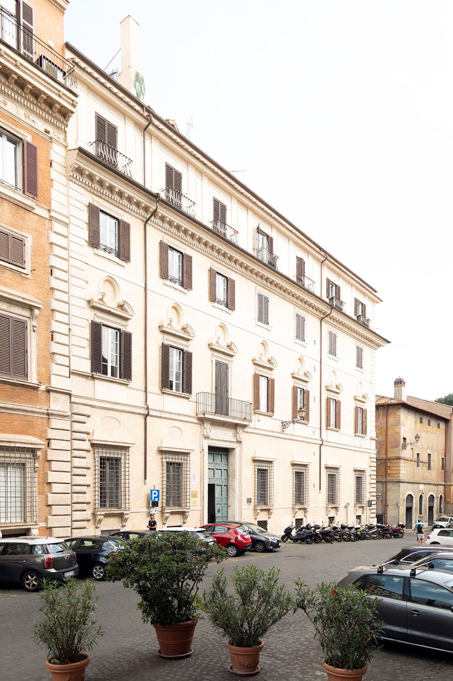 External photo of a restored Roman palazzo