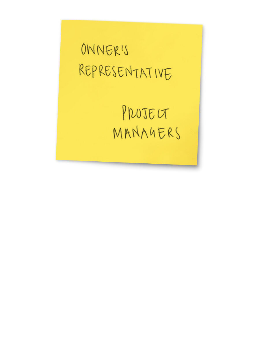 yellow post it note with handwritten text