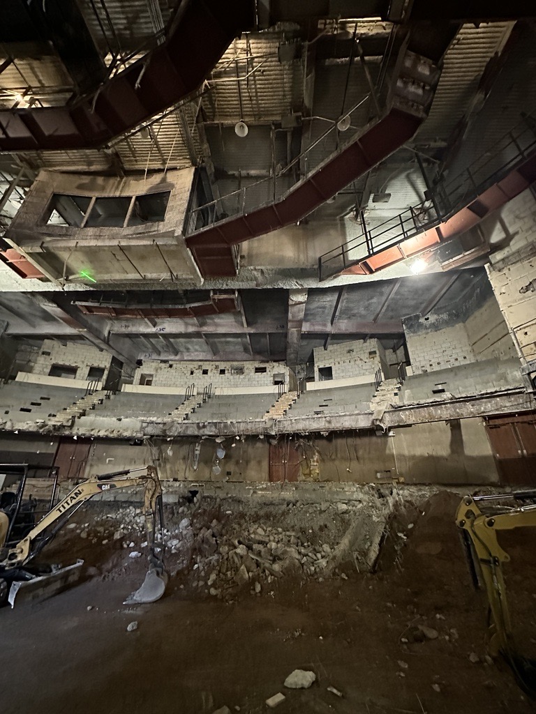 Construction in historic theater