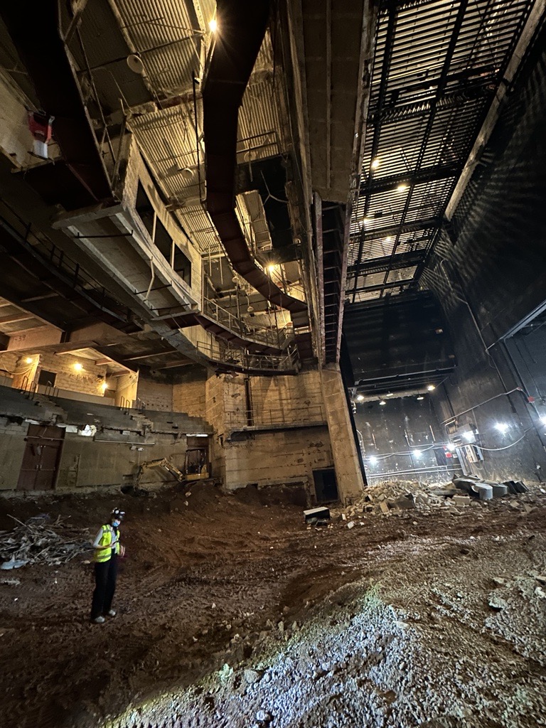 Construction in historic theater