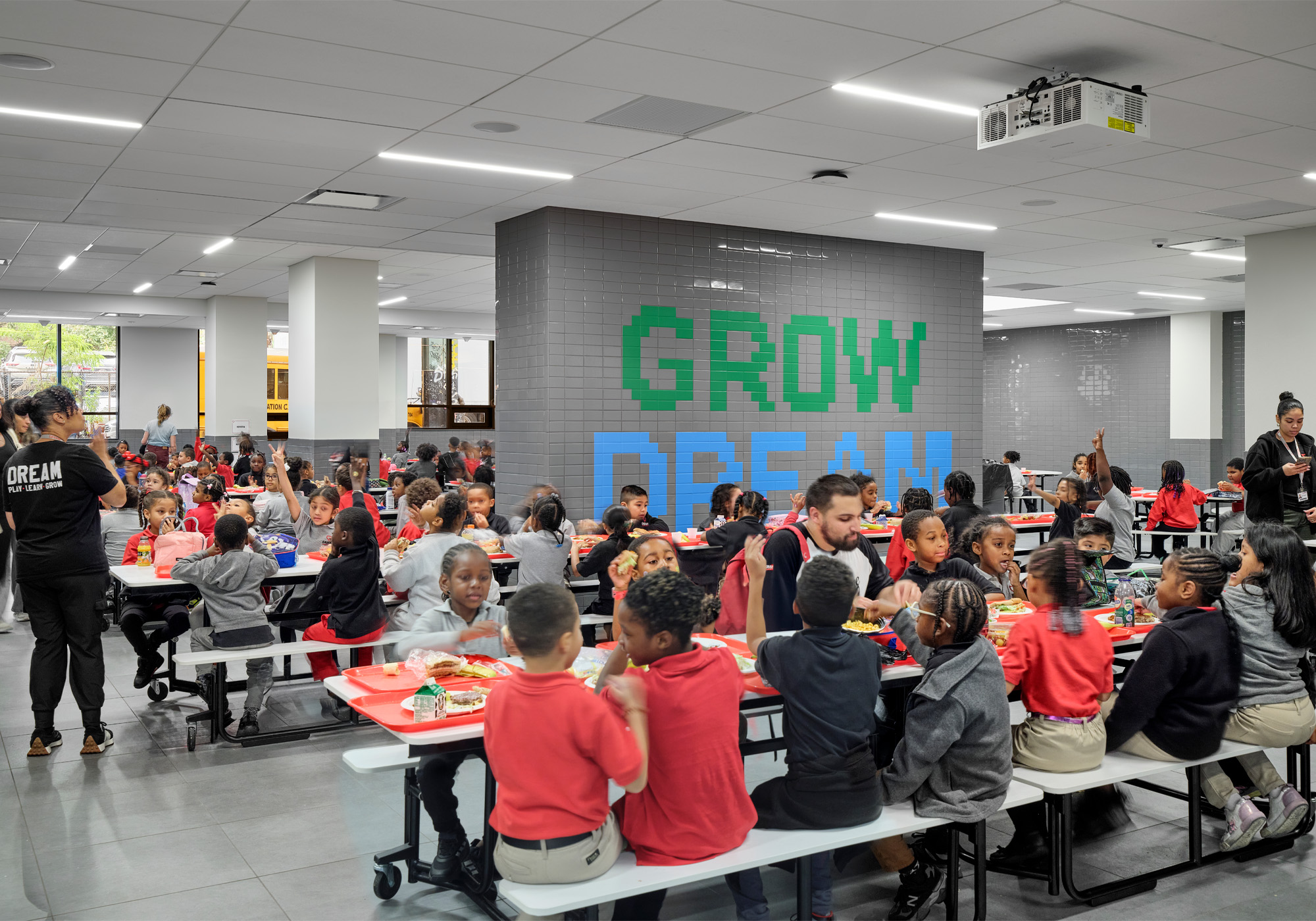 photo of a school cafeteria