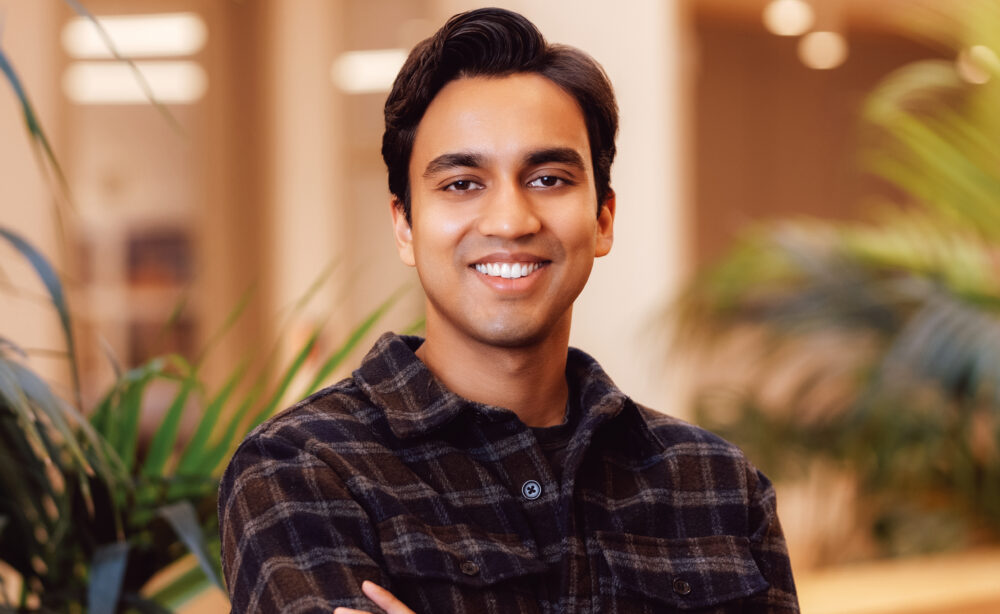 photo of a man with a blurry background