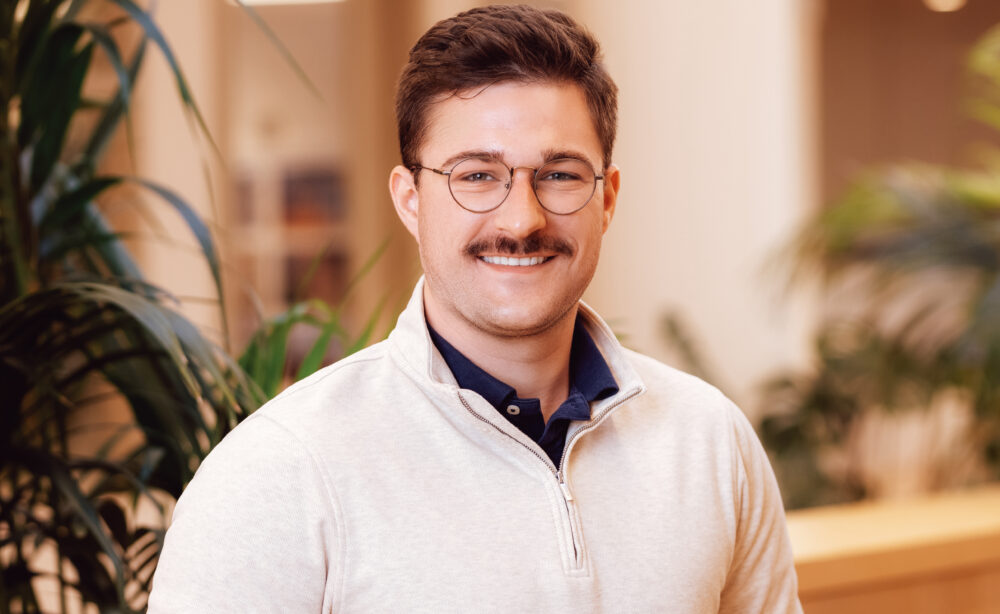 photo of a man with a blurry background