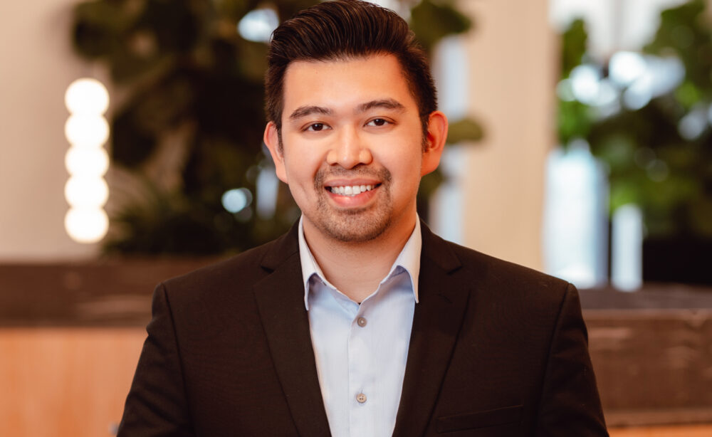 photo of a man with a blurry background