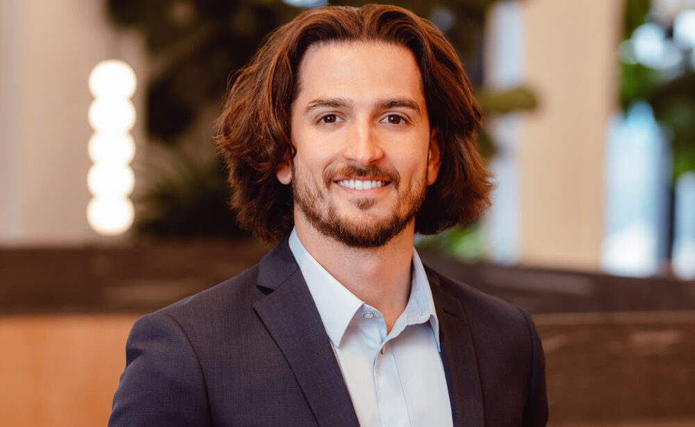 photo of a man with a blurry background