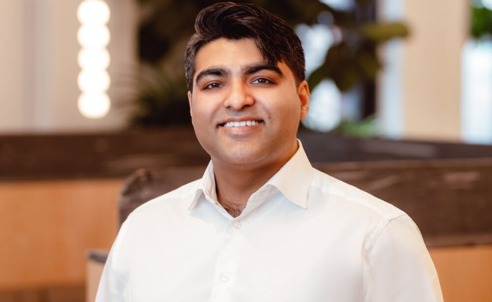 photo of a man with a blurry background