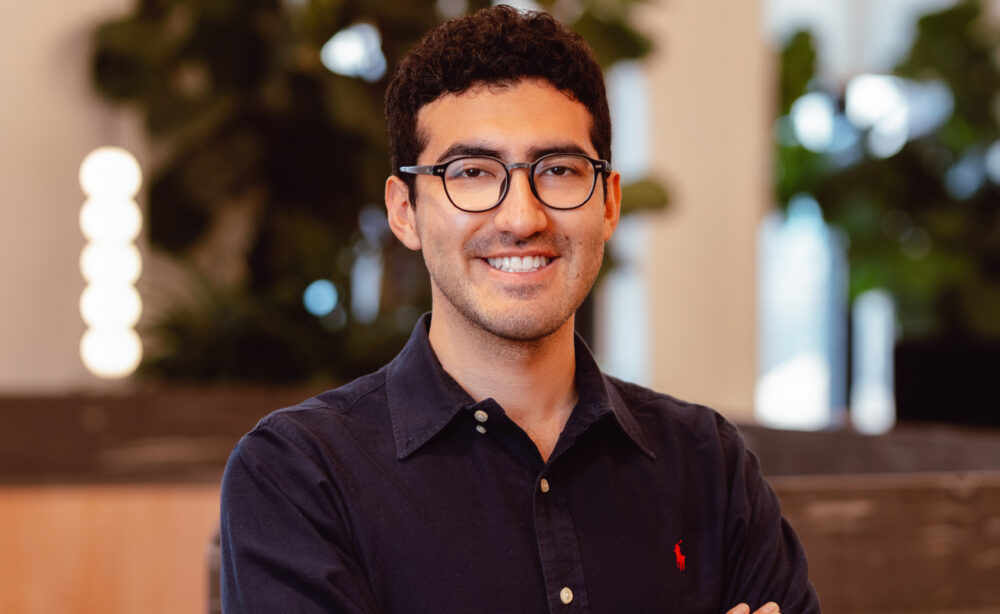 photo of a man with a blurry background