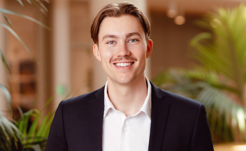photo of a man with a blurry background