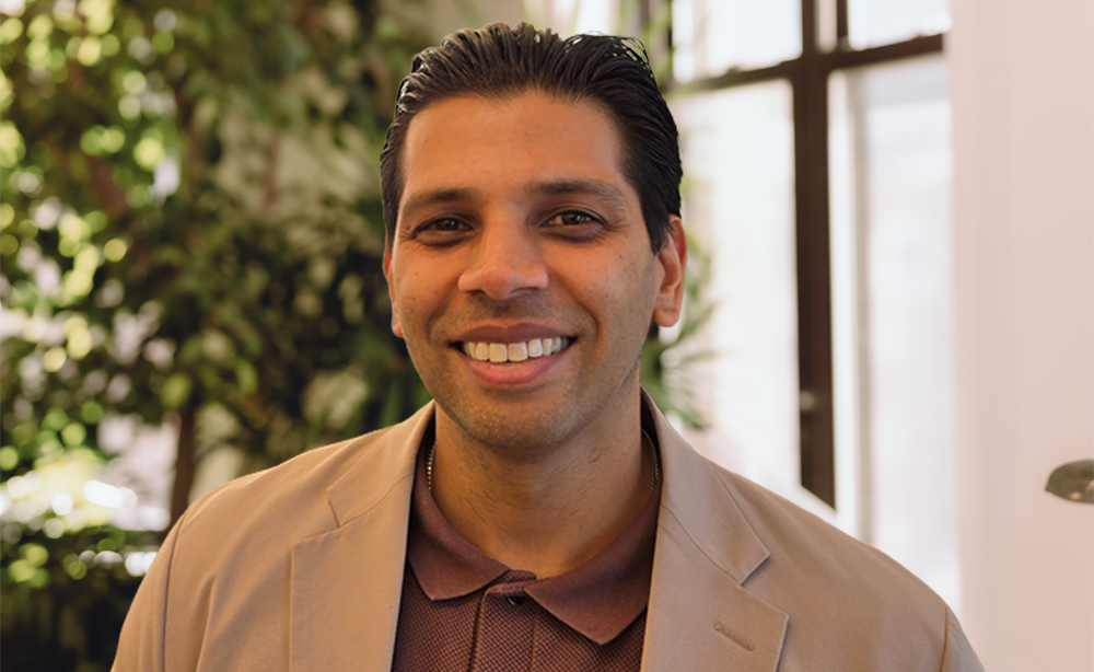 photo of an employee with a blurred background