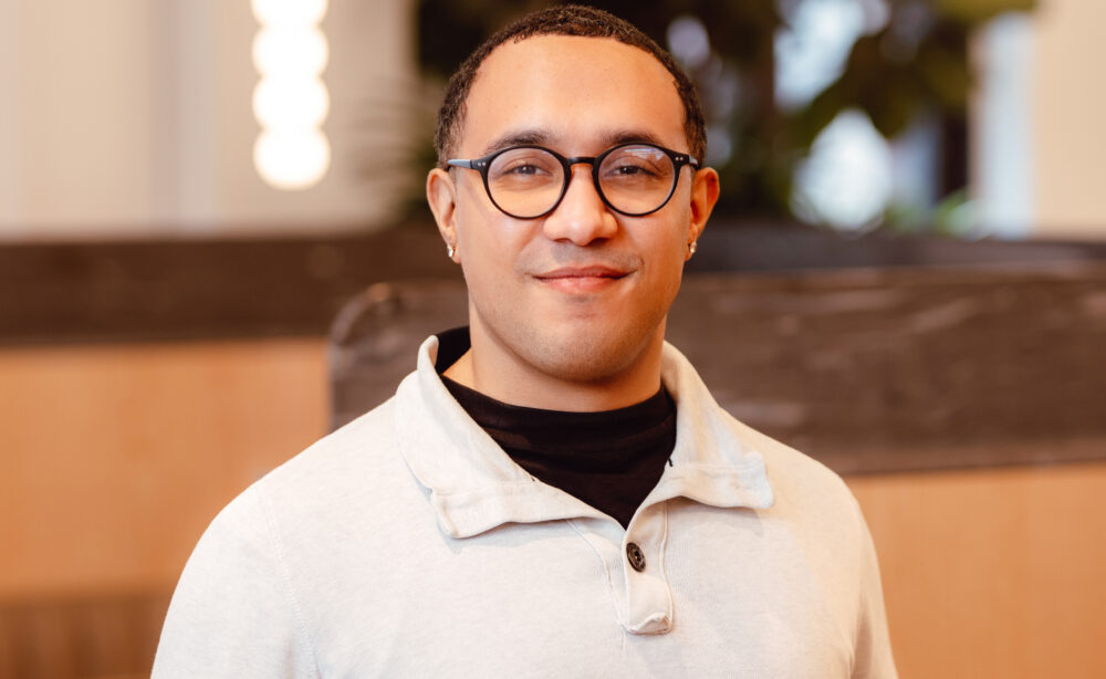 photo of a man with a blurry background